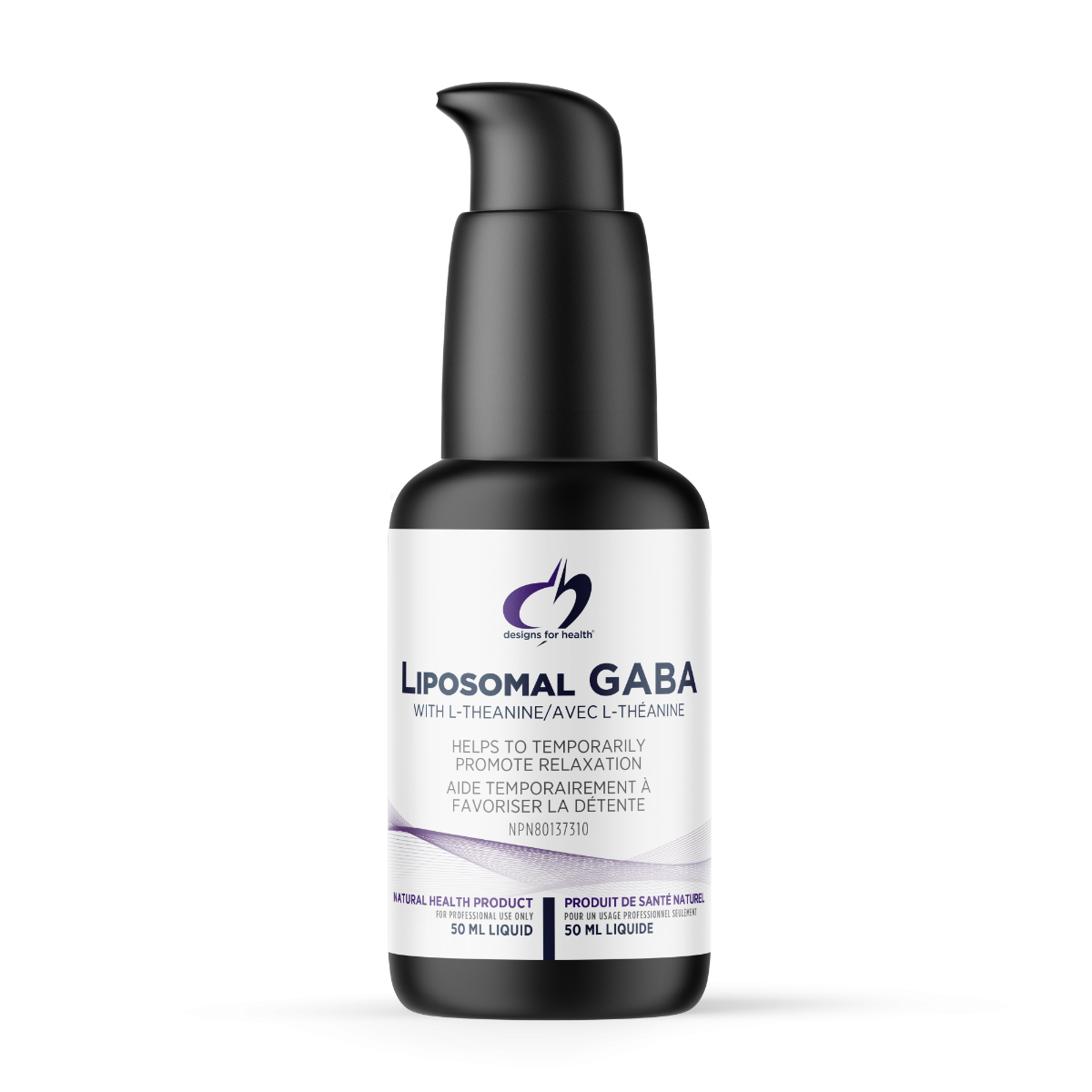 Bottle of Designs for Health Liposomal GABA with L-Theanine 50ml