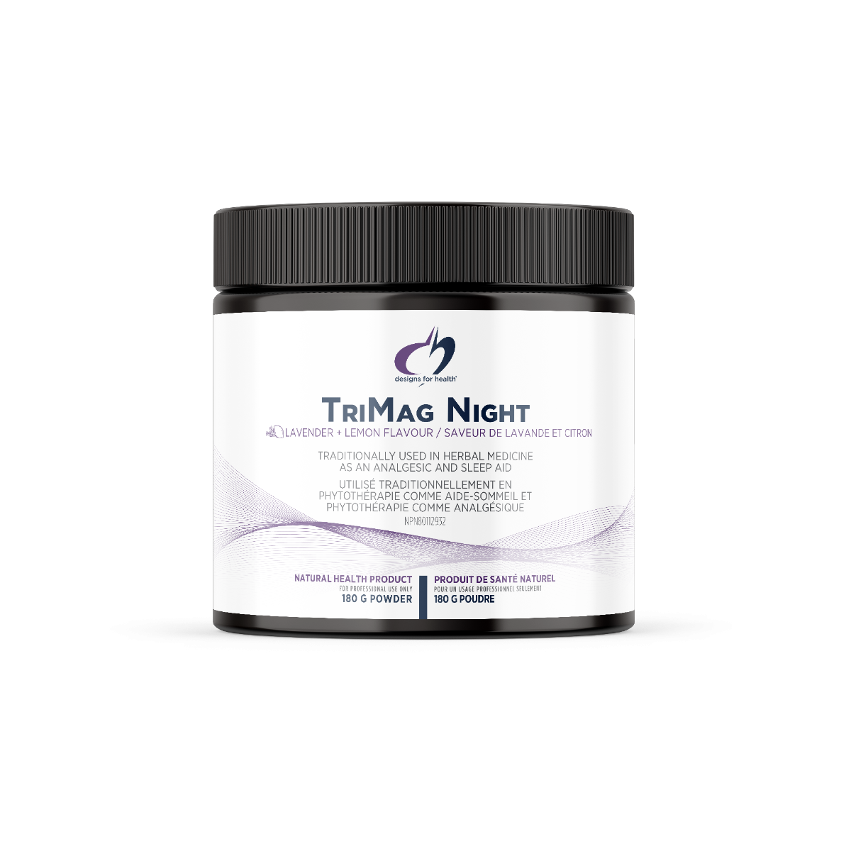 Designs for Health TriMag Night 180g Powder (Lavender and Lemon Flavour)
