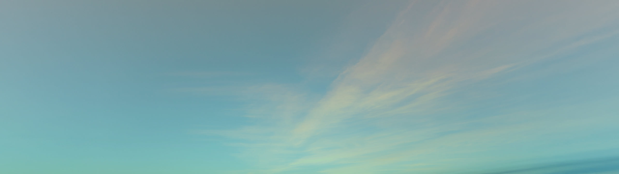 Gradient sky with blue and green hues