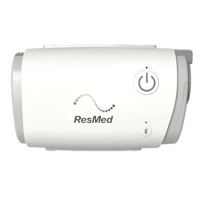 ResMed AirMini Travel CPAP device on white background