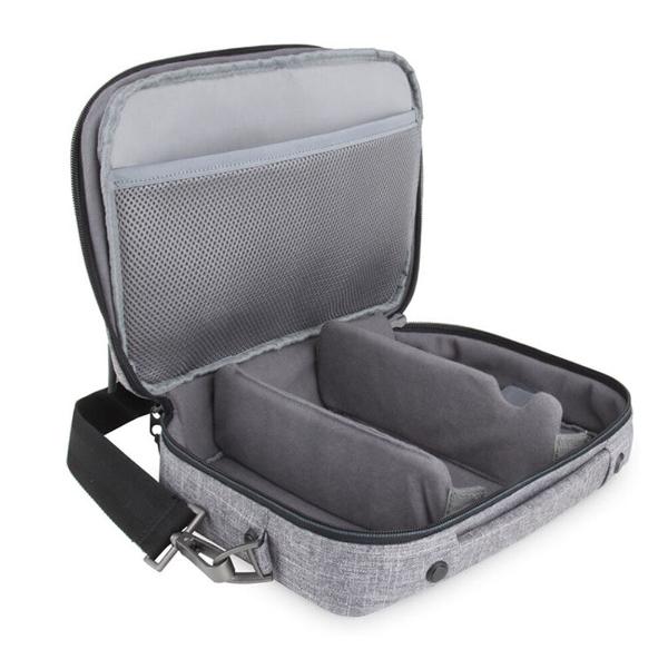 Grey ResMed AirMini Travel Bag unzipped and open
