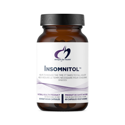 Bottle of Designs for Health Insomnitol 60 Vegetarian Capsules