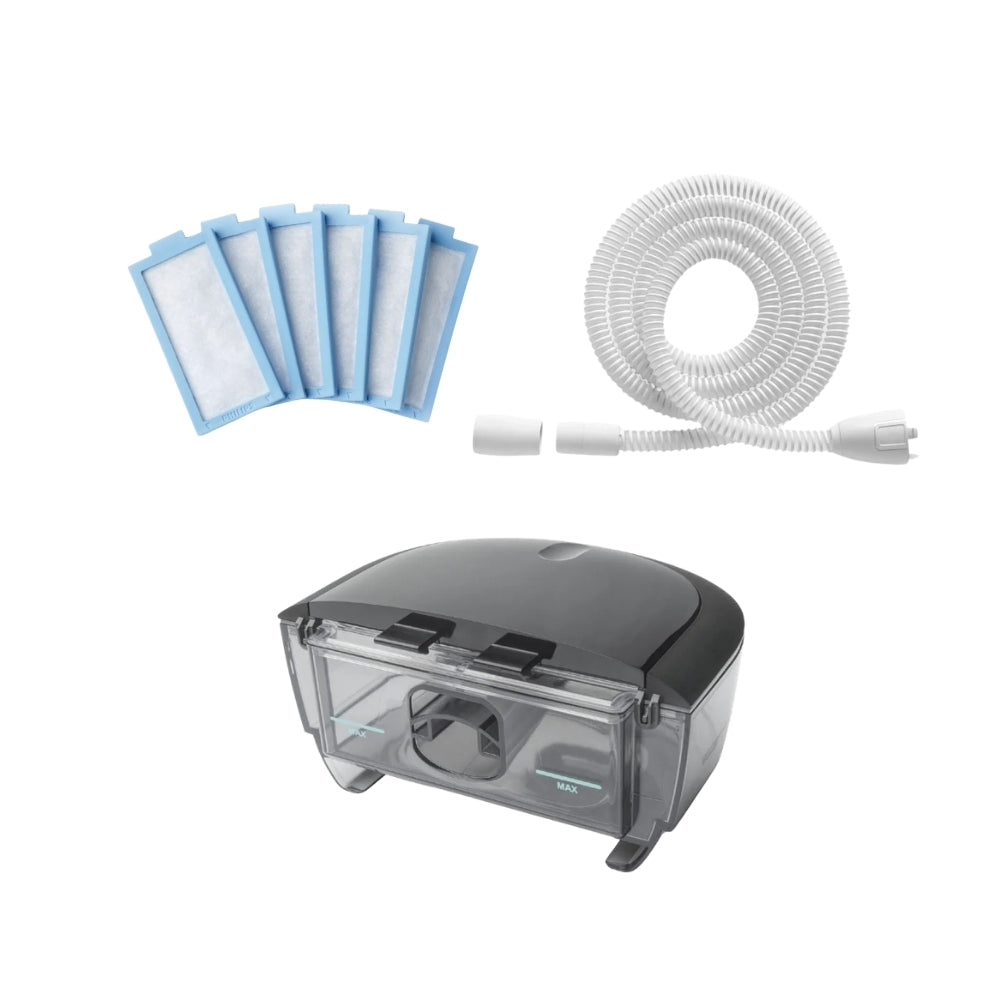 Philips Respironics Heated Tube, DreamStation 2 Water Tank and 6-Pack of DS2 Disposable Filters