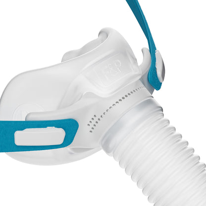 Closeup of the F&P Nova Micro Nasal Pillow Mask