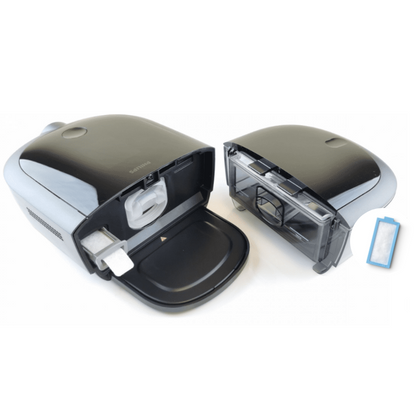 Split view of Philips DreamStation 2 CPAP machine to replace filter