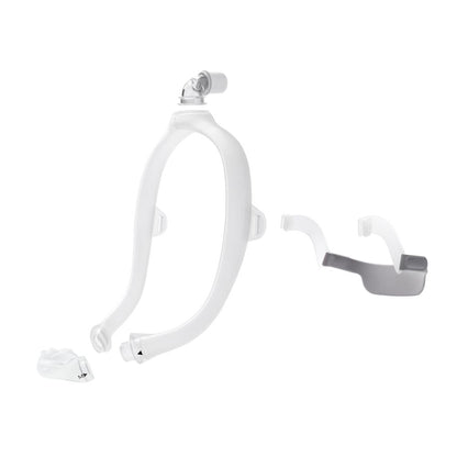 Individual components of the Philips DreamWear Silicone Pillows CPAP Mask