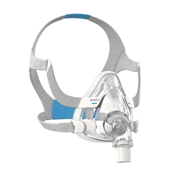 Left view of the ResMed AirFit F20 full face CPAP mask