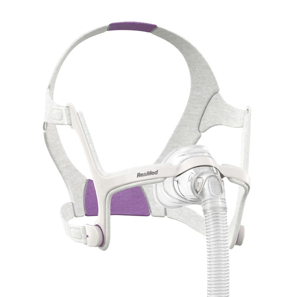 Left view of the ResMed AirFit N20 for Her nasal CPAP mask