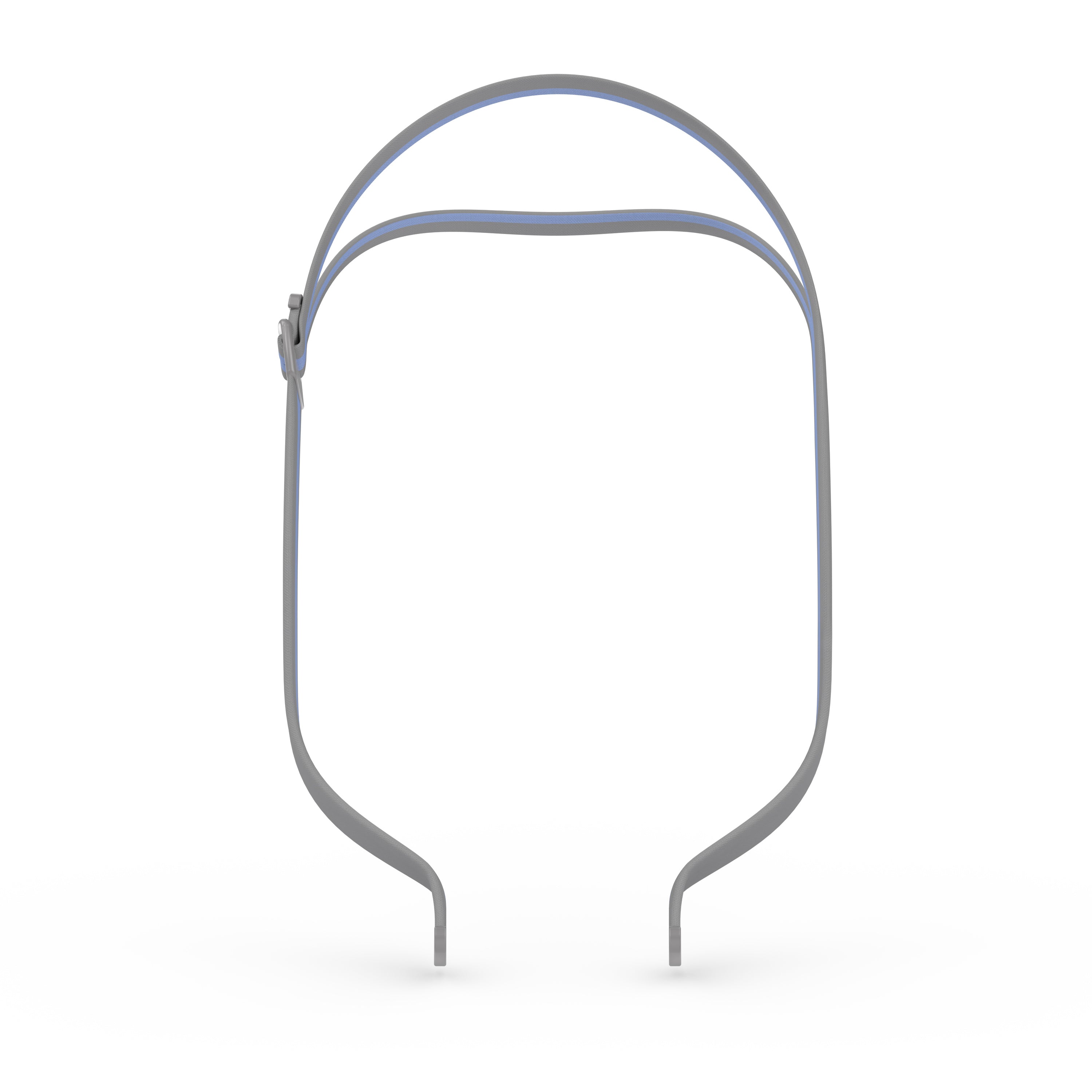 Grey and blue ResMed AirFit N30 Headgear