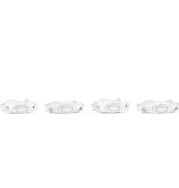 Front view of all the sizes of ResMed AirFit N30i nasal cushion