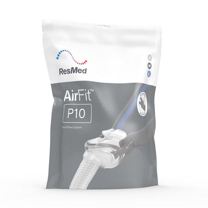 ResMed AirFit P10 nasal pillow starter pack packaging