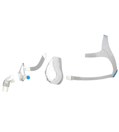 Individual components of the ResMed AirTouch F20 Full Face CPAP Mask