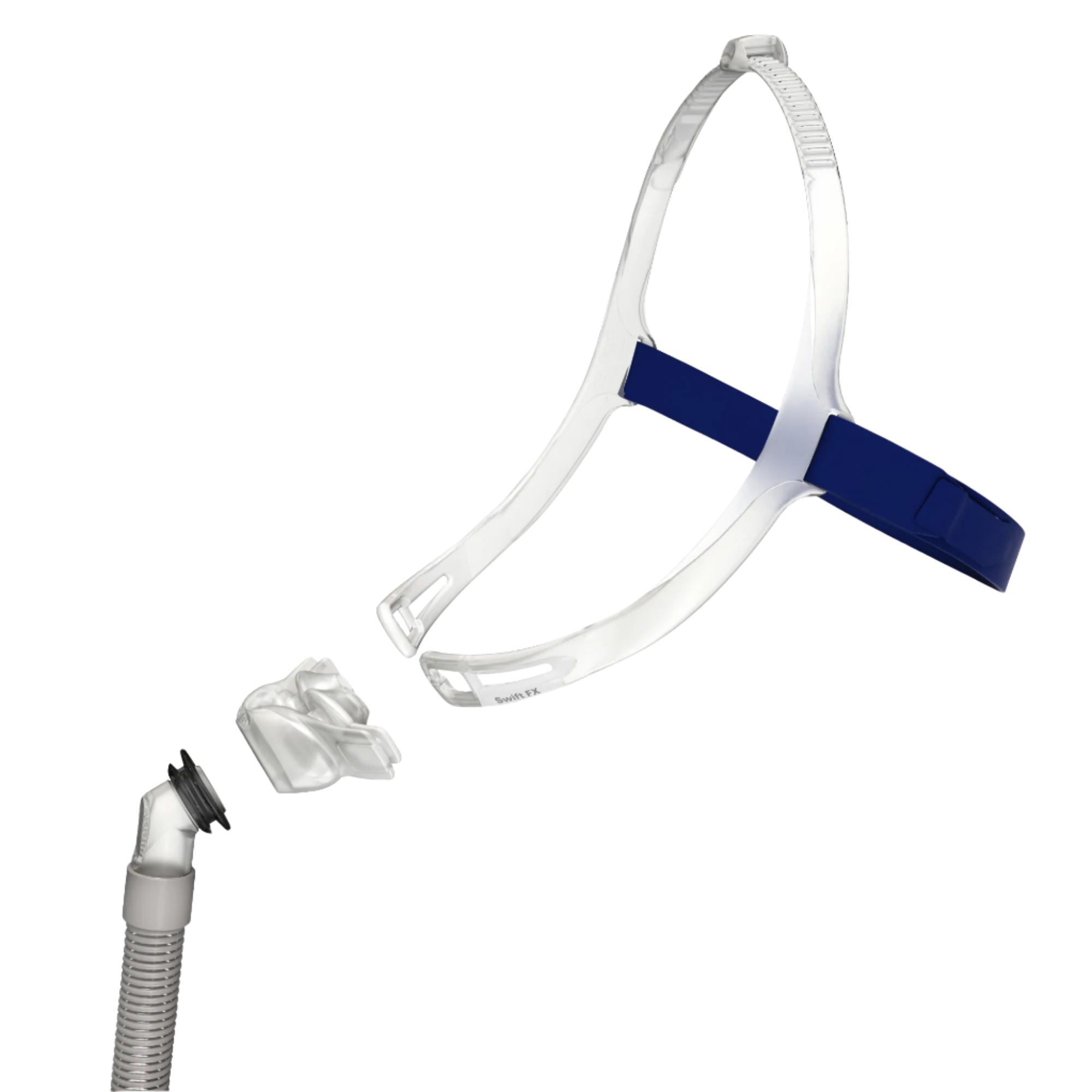 Individual Components of the ResMed Swift FX nasal pillow CPAP mask