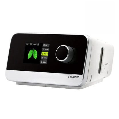 Angled view of the Resvent iBreeze Auto CPAP Machine