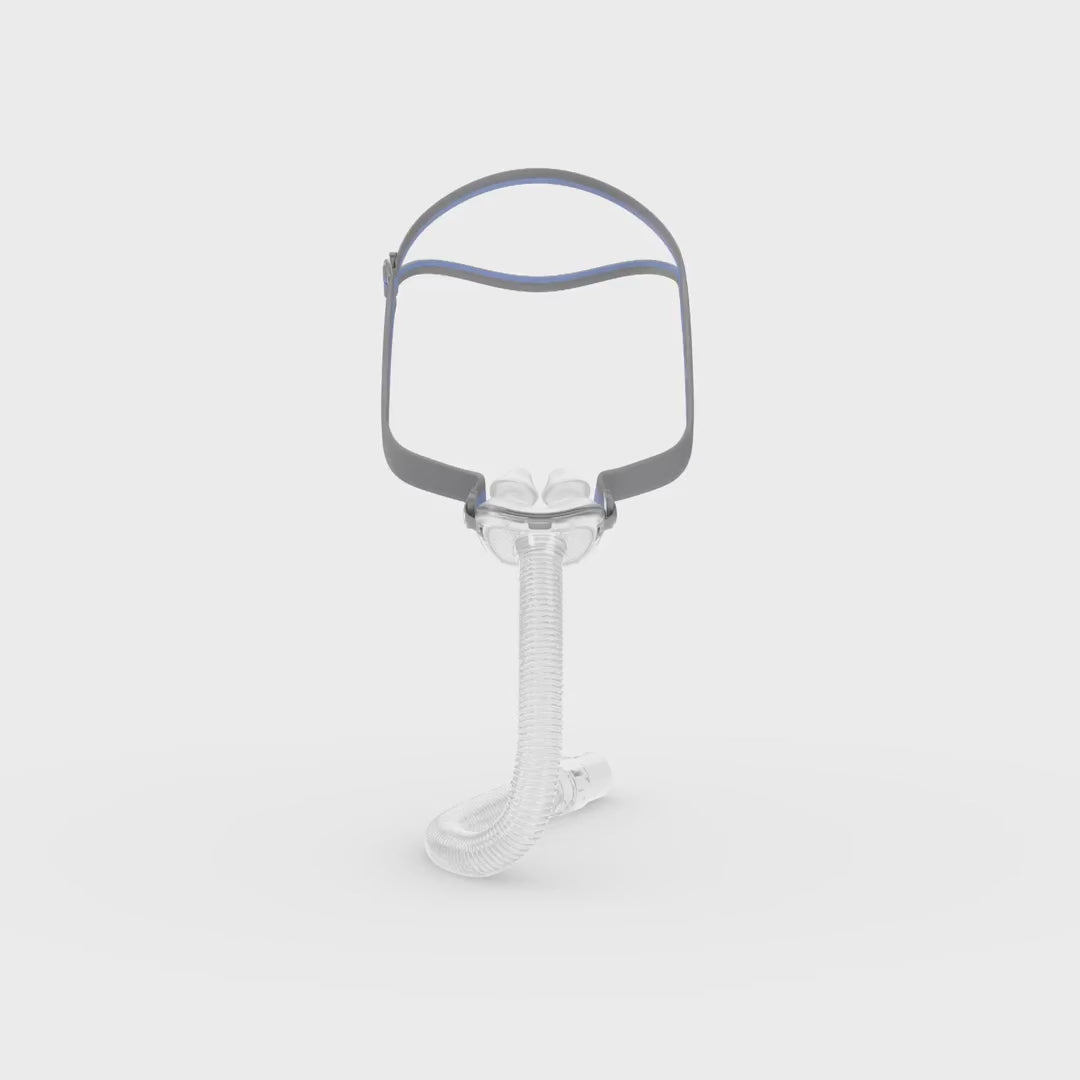 360 view of the ResMed AirFit P10 nasal pillow CPAP mask