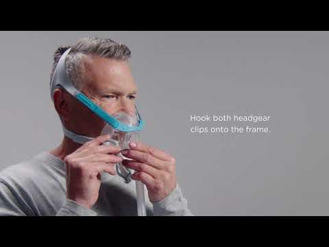 Video on how to put on the F&P Evora Full CPAP mask