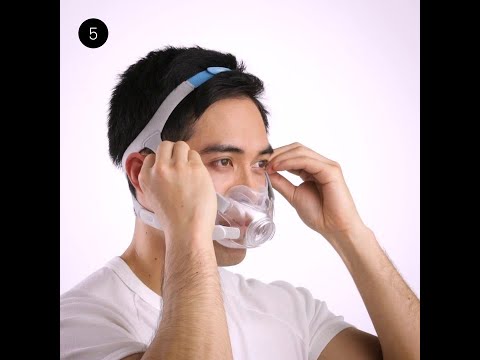 How to wear the ResMed AirFit F30 full face CPAP mask