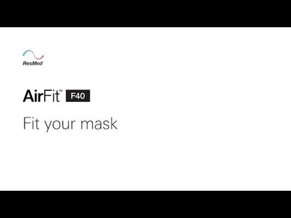 Video showcasing how to wear the ResMed AirFit F40 full face CPAP mask