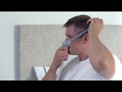 Video showing how to wear and clean the F&P Brevida nasal pillows mask