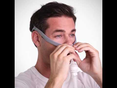Short video on how to fit the ResMed AirFit P10 for AirMini nasal pillows CPAP mask